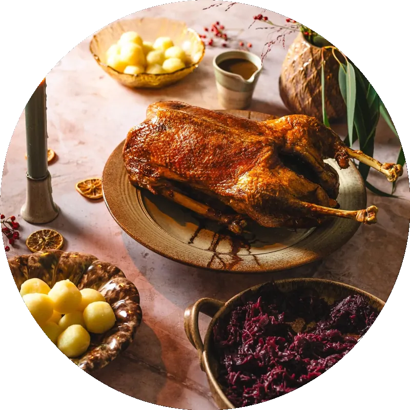 Servierfertig aufwärmen und anrichten